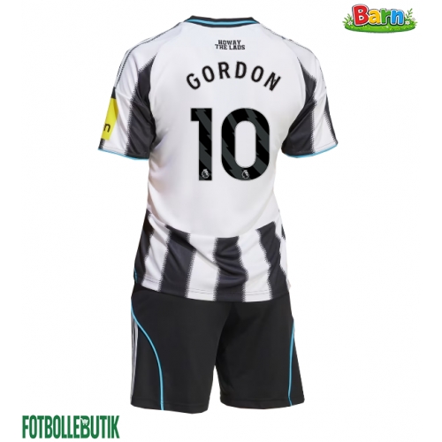 Newcastle United Anthony Gordon #10 Hemmaställ Barn 2025-26 Kortärmad (+ Korta byxor)